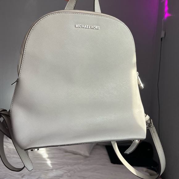 Michael Kors gray backpack lightly used maybe 3x main image 3